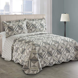 Camesa Kit Colcha Dupla Face Patchwork Casal - Malcom