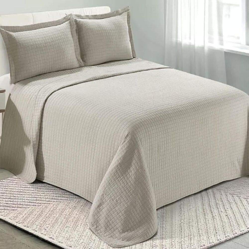 Camesa Colcha Loft King 100% Poliéster 260x280cm - Concreto