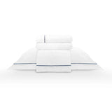 Camesa Jogo de Cama Neo 300 Fios Bordado Elements Queen 4 Peças - Marinho