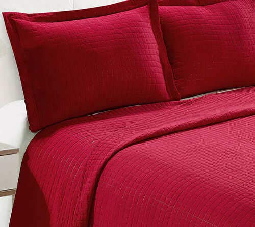 Camesa Colcha Loft King 100% Poliéster 260x280cm - Vinho