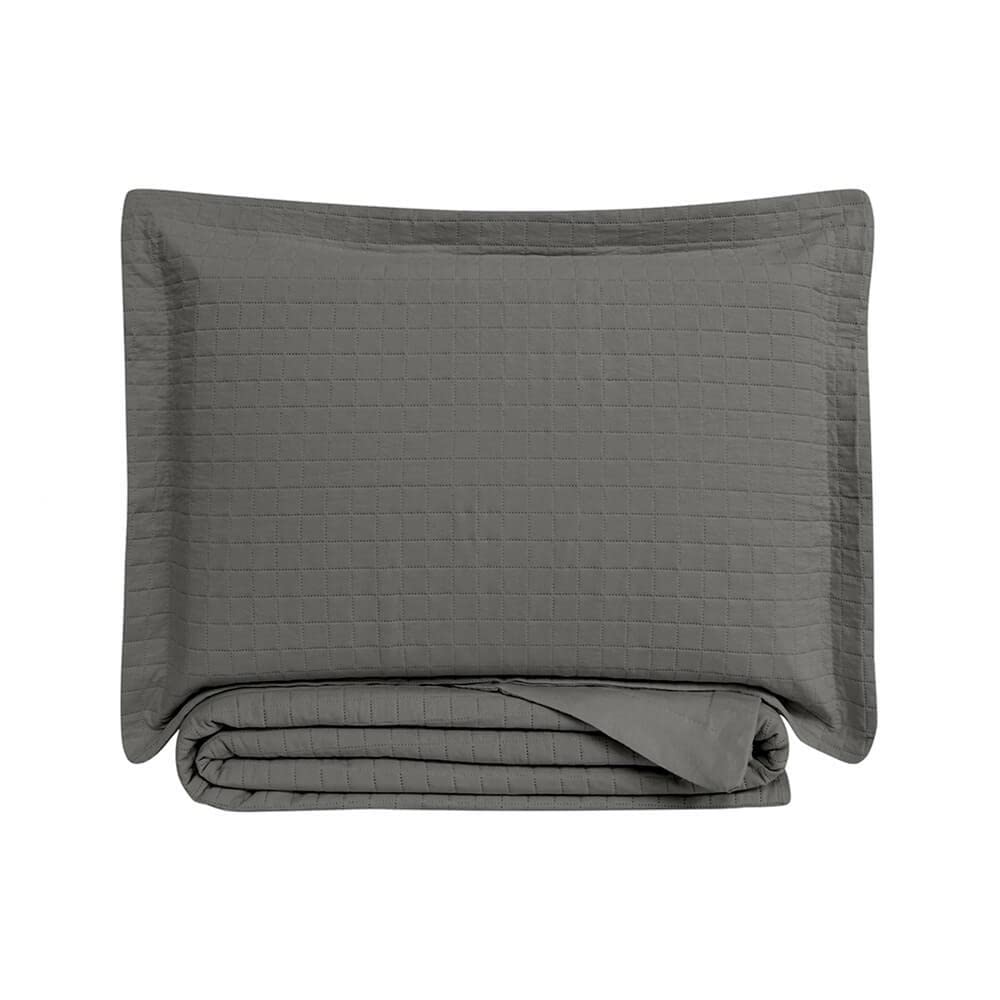 Camesa Colcha Loft Casal 100% Poliéster 220x240cm - Cinza