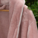 Roupão Aveludado Camesa Neo Velour Flannel 220g/m² Conforto Térmico Tamanho P - Rosé