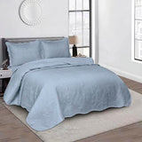 Camesa Colcha Agra King 3 Peças 280x260cm - Azul