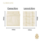 Camesa Jogo de Cama Neo 300 Fios Bordado Elements King 4 Peças - Marinho