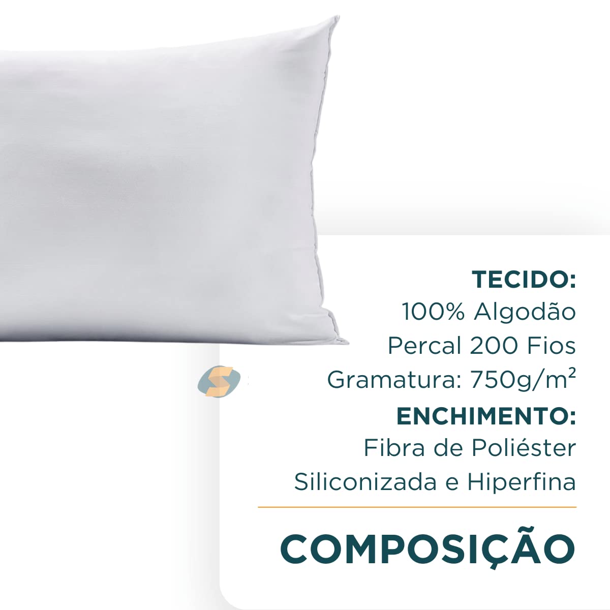 Travesseiro Altenburg Levitare Plus Percal 200 Fios Conforto Premium 50x70cm