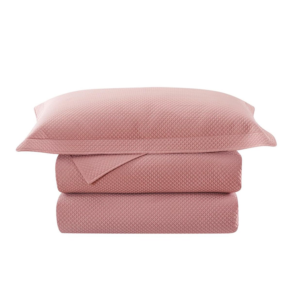 Camesa Colcha Neo Diamonds Queen 3 Peças 240x260cm - Rose