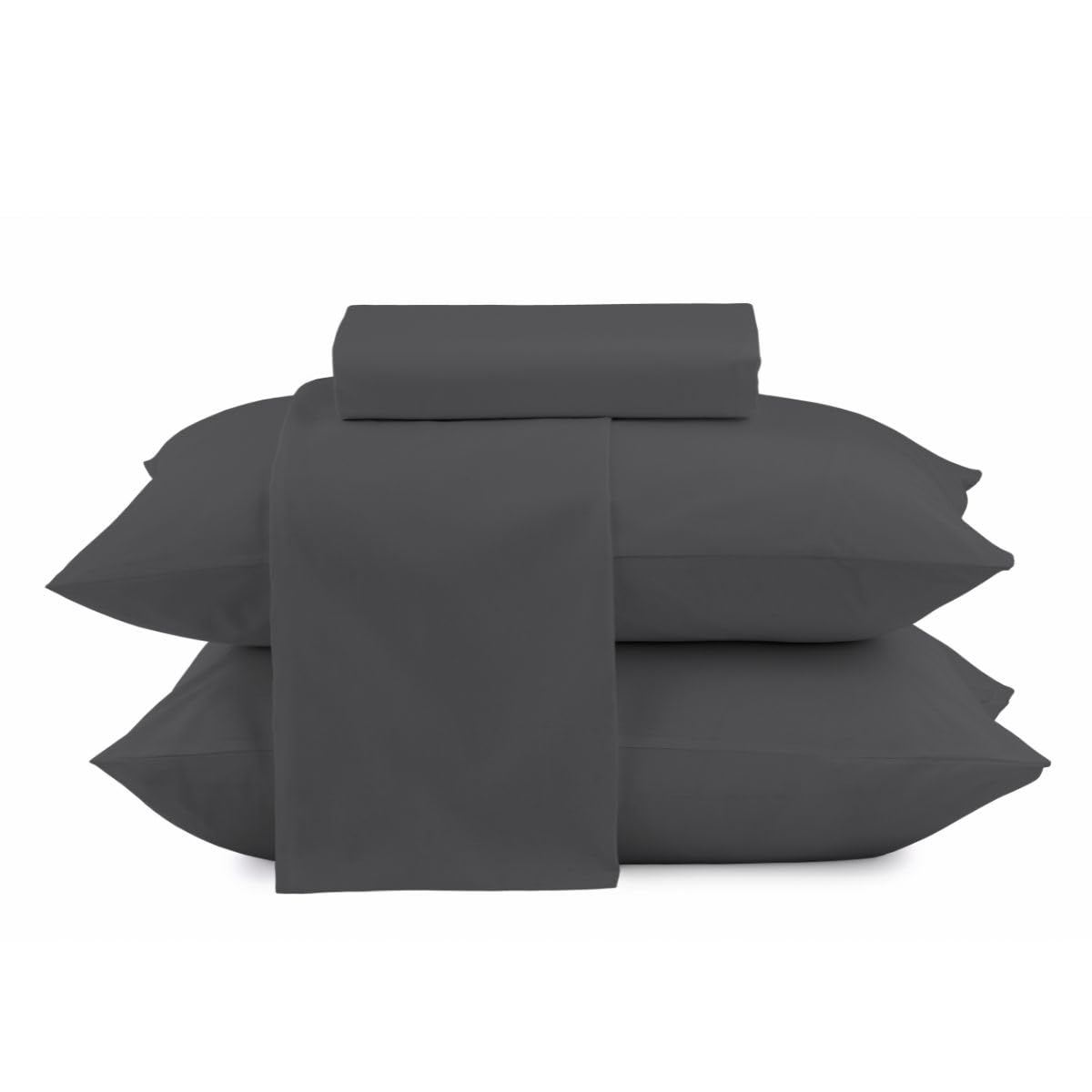 Camesa Jogo de Cama Loft Casal 4 Peças Microfibra - Chumbo
