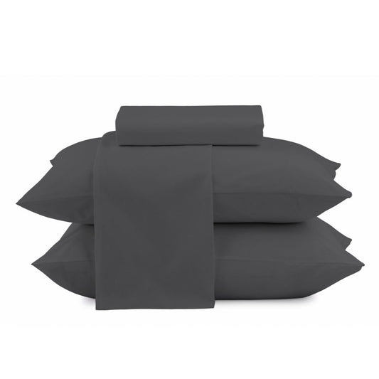Camesa Jogo de Cama Loft Casal 4 Peças Microfibra - Chumbo