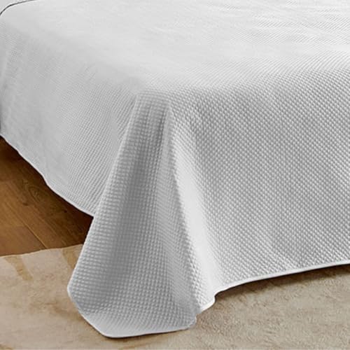 Colcha Casal Camesa Neo Diamonds 3 Peças Toque Macio e Estilo Sofisticado 220x240cm - Branco