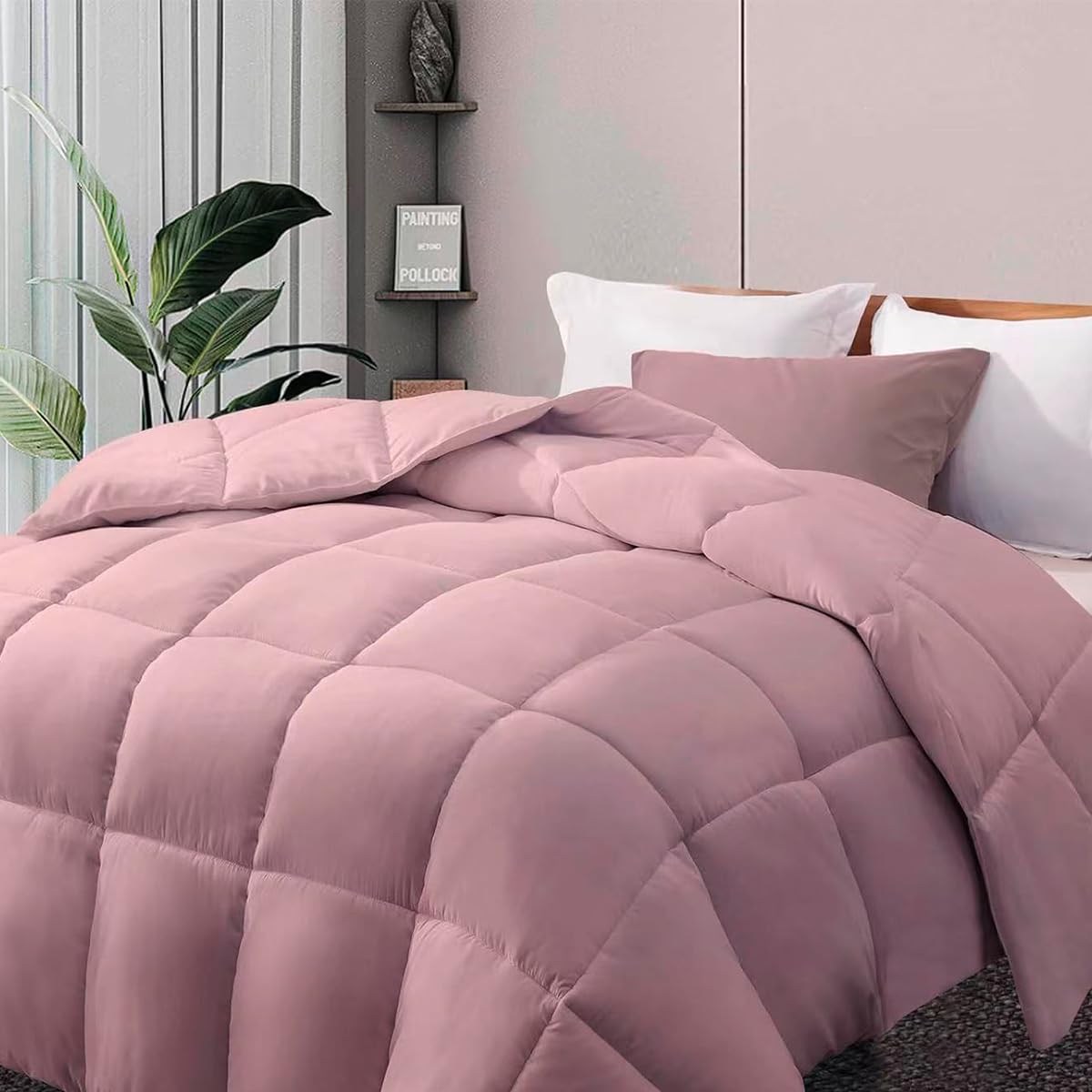 Camesa Edredom Ecopluma Toque de Pluma Casal 220x240cm - Rosé