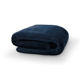 Camesa Cobertor Manta Microfibra Neo Velour 300g Solteiro 1,50x2,20m - Marinho