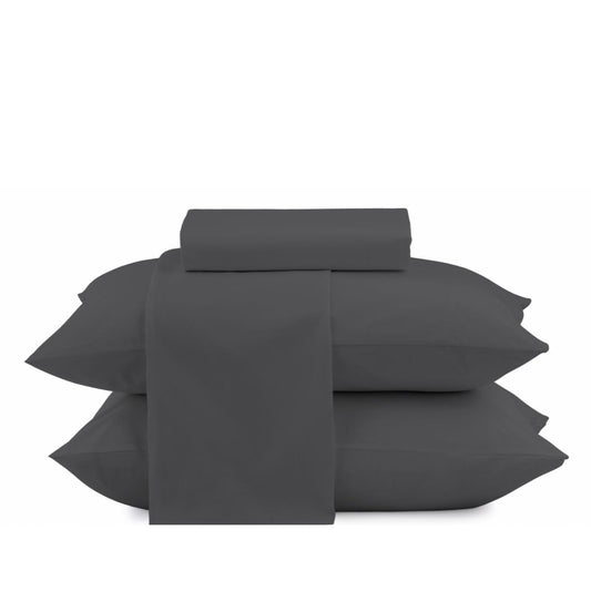 Camesa Jogo de Cama Loft King 4 Peças Microfibra - Chumbo