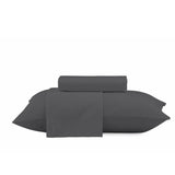 Camesa Jogo de Cama Loft Solteiro 3 Peças Microfibra - Chumbo