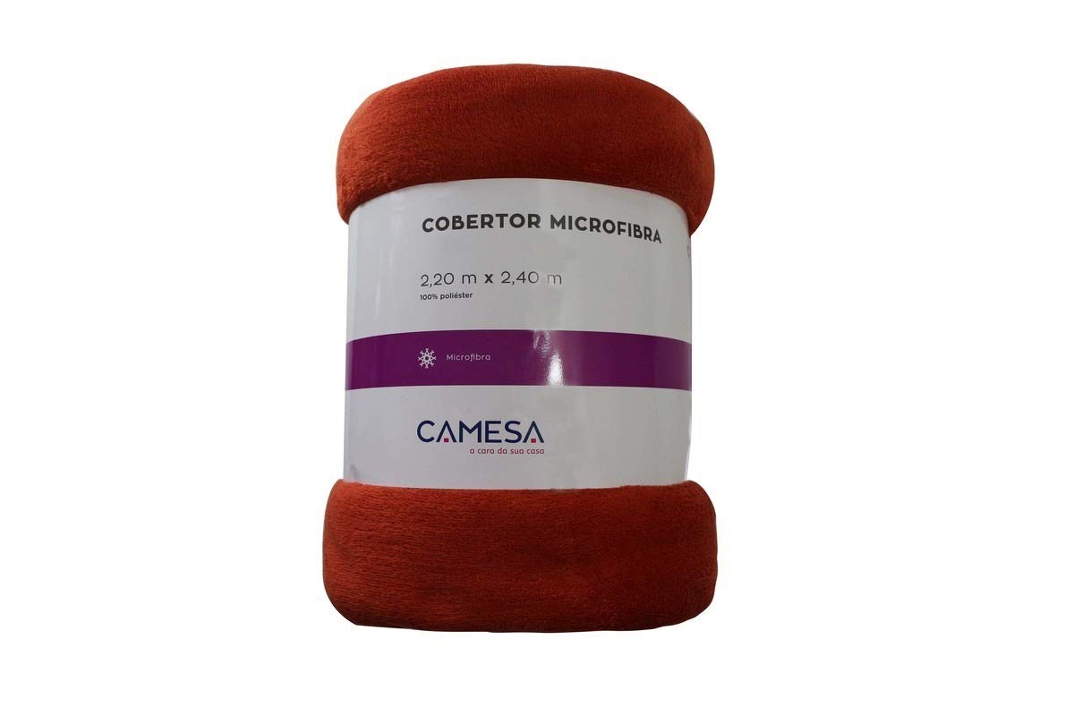 Camesa Cobertor Manta Microfibra Casal 180x220cm - Vermelho