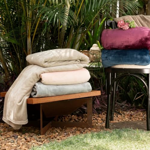 Camesa Cobertor Manta Microfibra Neo Velour 300g Solteiro 1,50x2,20m - Marinho