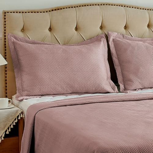 Camesa Colcha Neo Diamonds Casal 3 Peças 220x240cm - Rose