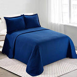 Camesa Colcha Loft Solteiro 100% Poliéster 160x230cm - Marinho