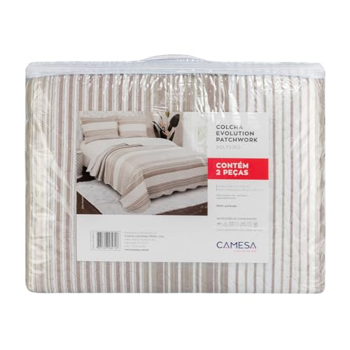 Camesa Colcha Dupla Face Solteiro 2 Peças Patchwork - Spark