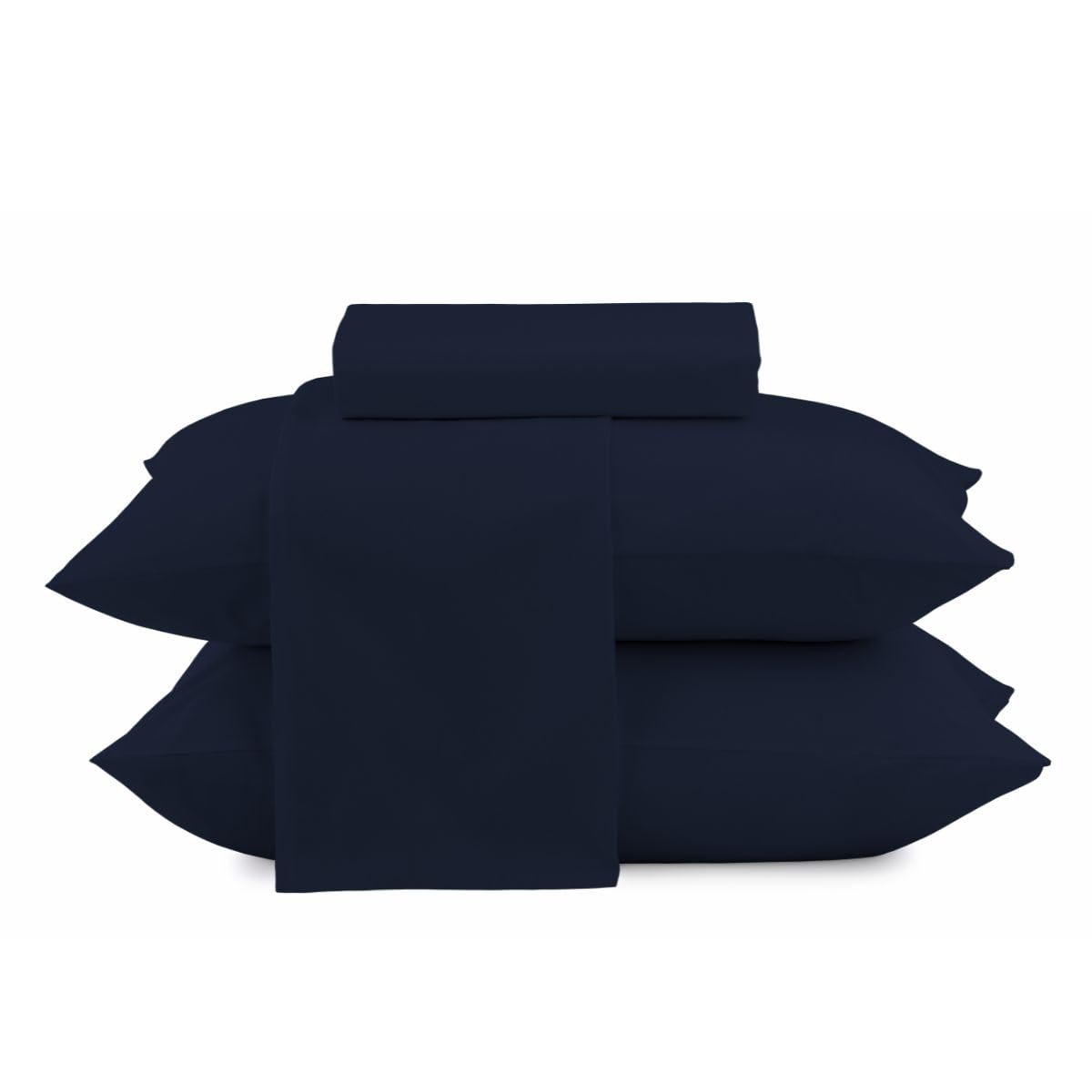 Camesa Jogo de Cama Loft Casal 4 Peças Microfibra - Marinho