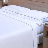 Camesa Jogo de Cama Neo 300 Fios Bordado Elements Queen 4 Peças - Marinho