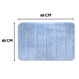Camesa Tapete de Banheiro Antiderrapante Macio Super Soft 60x40cm - Azul
