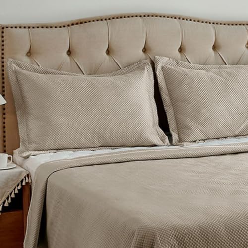 Camesa Colcha Neo Diamonds Casal 3 Peças 220x240cm - Bege