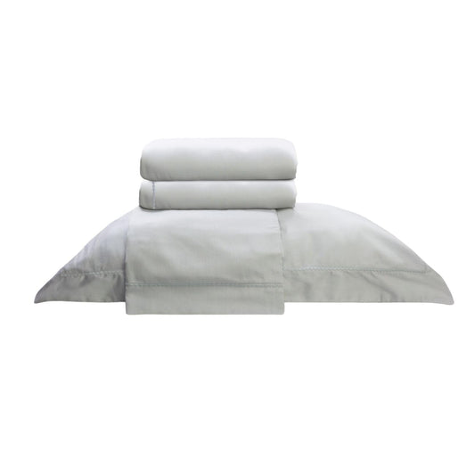 Camesa Jogo de Cama Neo 300 Fios Bordado Elements Casal 4 Peças - Cinza