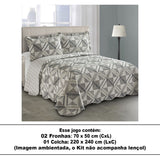 Camesa Kit Colcha Dupla Face Patchwork Casal - Malcom