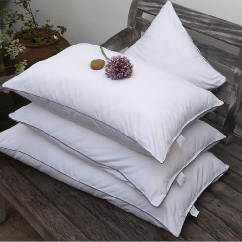 Camesa Travesseiro Toque de Pluma Neo Prime Ecopluma 50x90cm Percal 233 Fios Hotel Antialérgico