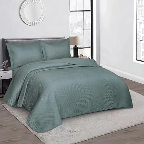 Camesa Colcha Virtuos Queen 3 Peças 240x260cm - Verde