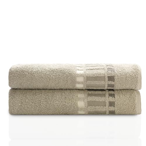 Camesa Jogo de Toalha de Banho Bossa Select 4 Peças 100% Algodão - Marrom/Bege