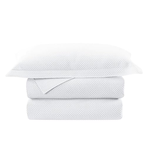 Camesa Colcha Neo Diamonds Queen 3 Peças 240x260cm - Branco