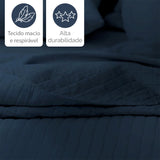 Camesa Colcha Cobre Leito King 3 Peças Dupla Face Microfibra Soft Ultrassônico