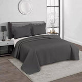 Camesa Colcha Bullet Super King 3 Peças 280x300cm - Chumbo