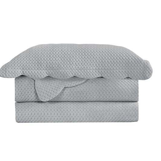 Camesa Colcha Velvet Neo King 260x280cm - Cinza Limestone