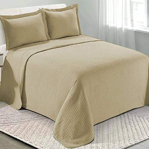 Camesa Colcha Loft Casal 100% Poliéster 220x240cm - Bege