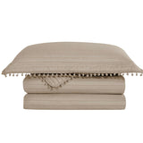 Camesa Colcha Pompom 160x230cm Solteiro - Bege