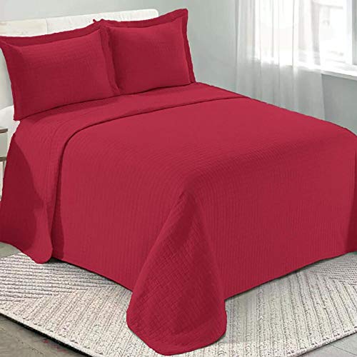 Camesa Colcha Loft Solteiro 100% Poliéster 160x230cm - Vinho