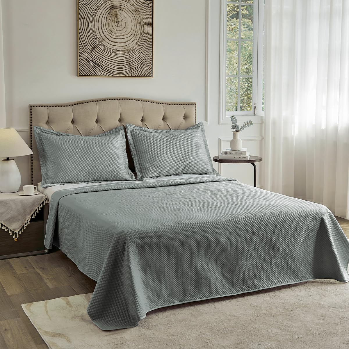 Camesa Colcha Neo Diamonds Casal 3 Peças 220x240cm - Limestone