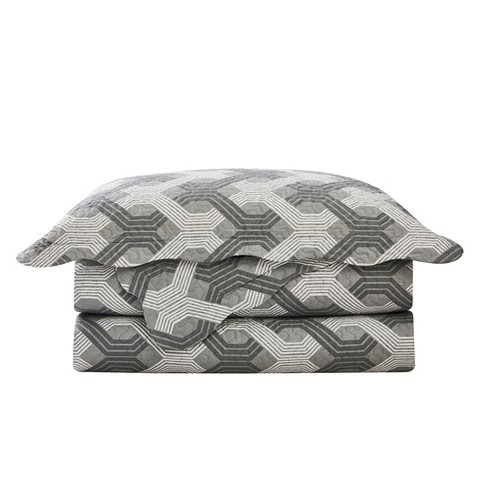 Camesa Colcha Dupla Face King 3 Peças Patchwork - Lagarde