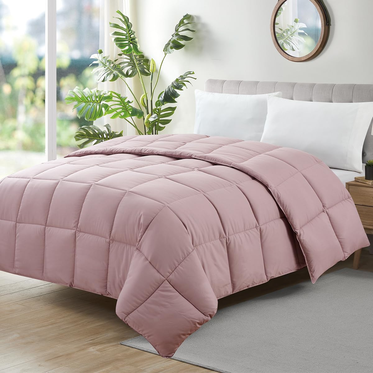 Camesa Edredom Ecopluma Toque de Pluma Solteiro 160x240cm - Rosé