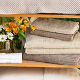 Camesa Toalha de Banho Velour Neo Clássico Luxo Algodão Felpuda 70x140cm - Marrom