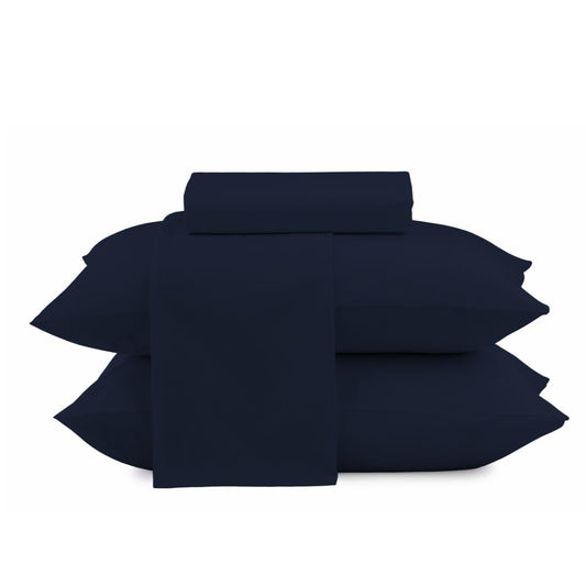 Camesa Jogo de Cama Loft King 4 Peças Microfibra - Marinho