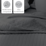 Camesa Colcha Loft King 260x280cm 3 Peças - Limestone