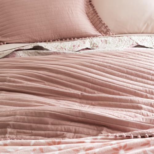 Camesa Colcha Pompom 240x260cm Queen - Rosé