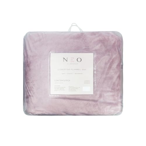 Camesa Cobertor Neo Flannel 600g M2 King - Rose