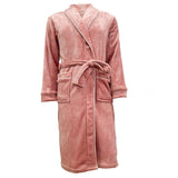 Roupão Aveludado Camesa Neo Velour Flannel 220g/m² Conforto Total e Estilo  Tamanho G - Rosé