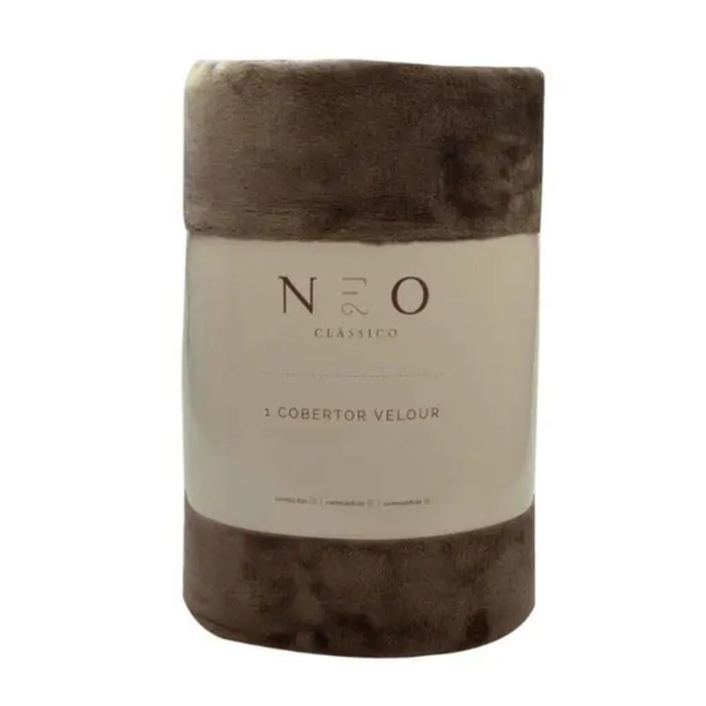 Camesa Cobertor Queen Neo Velour 300g 220x240cm - Marrom