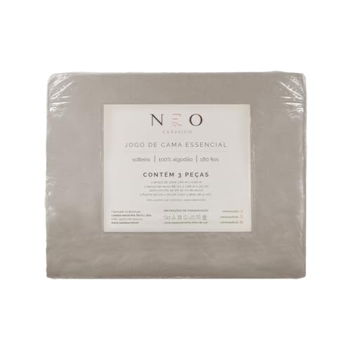 Camesa Jogo de Cama Essencial Neo 180 Fios 3 Peças Solteiro - Bege