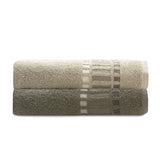 Camesa Jogo de Toalha de Banho Bossa Select 4 Peças 100% Algodão - Marrom/Bege